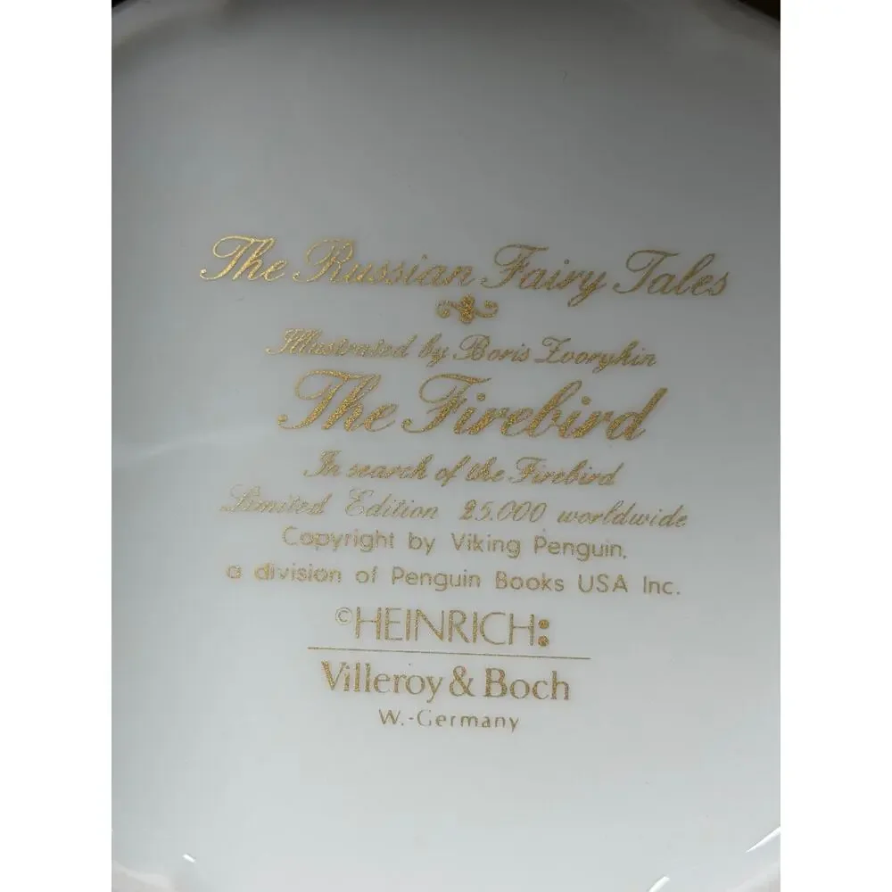 Heinrich Villeroy Boch Firebird Trinket Box W Germany LE